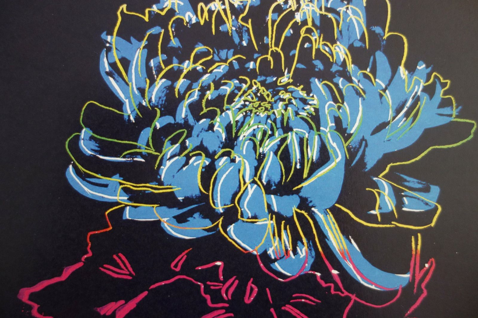Fine Pop Art Edition Trial Print – Flower, Andy Warhol, Signed & Stamped With Estate Stamp photo furniture