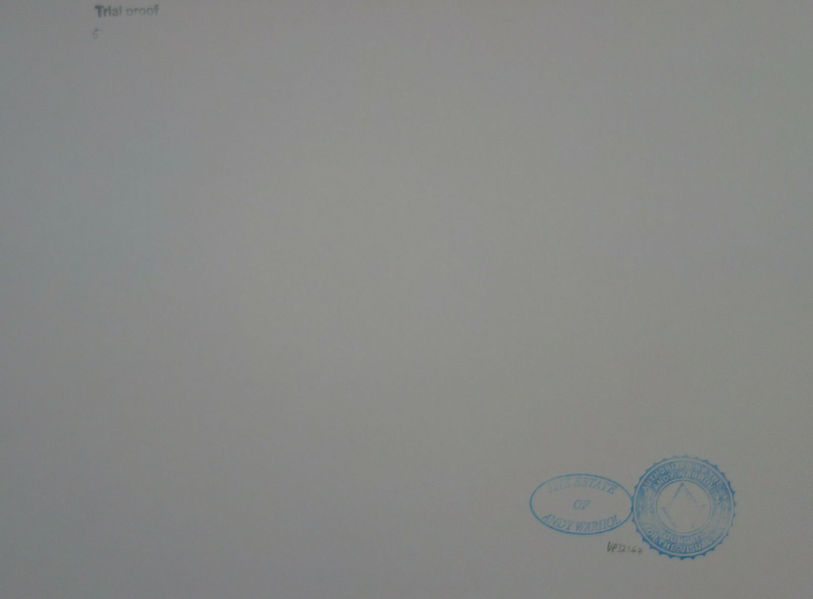 Fine Pop Art Edition Trial Print – Flower, Andy Warhol, Signed & Stamped With Estate Stamp photo Art
