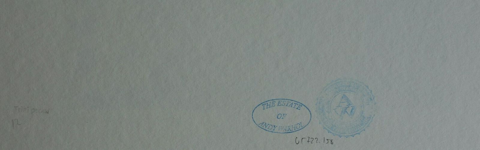 Fine Pop Art Limited Edition Print – Vesuvius, Andy Warhol, Signed & Numbered – Estate Stamp photo vinterior