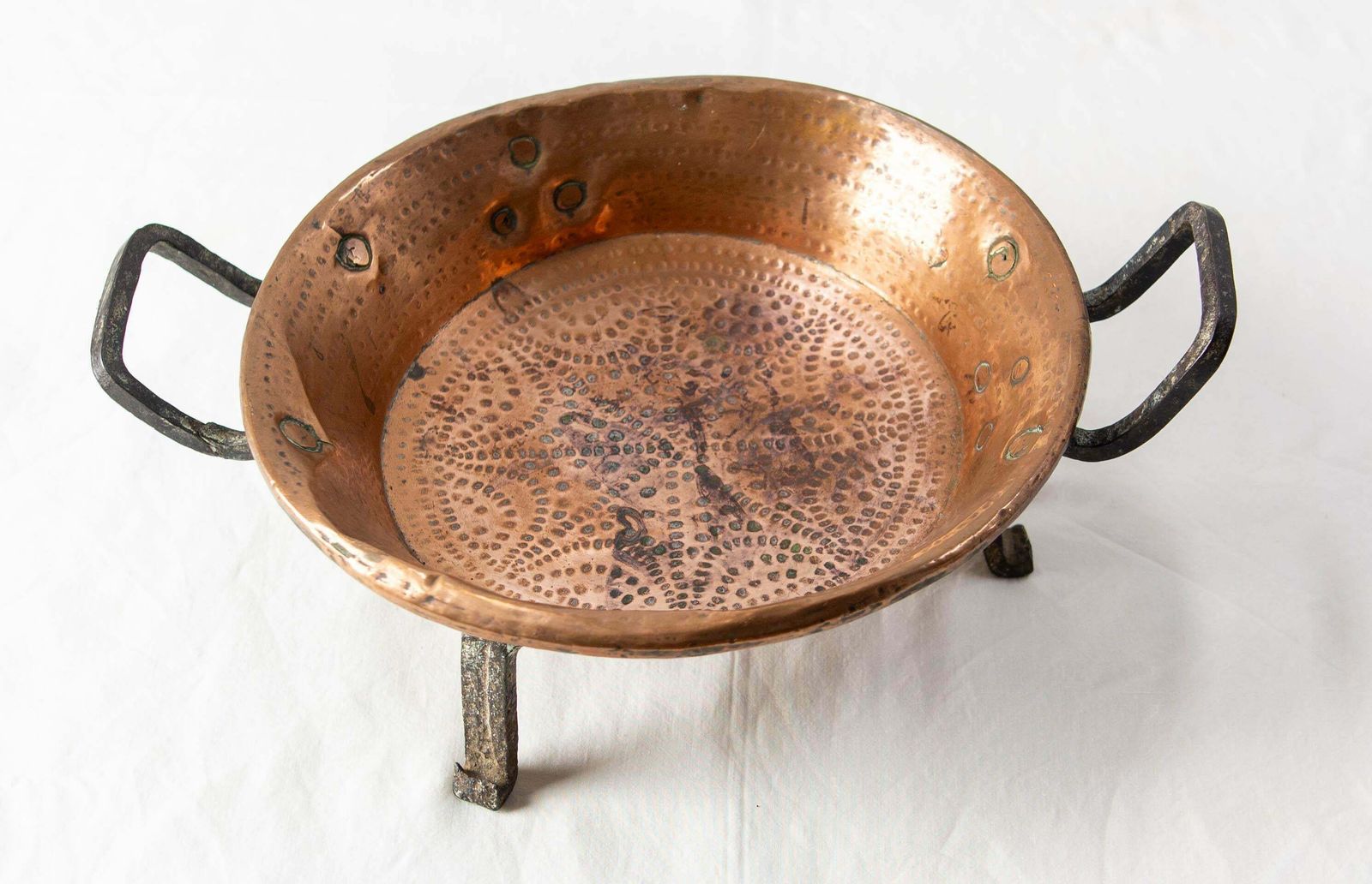 French Copper & Iron Centerpiece, 19th Century photo furniture