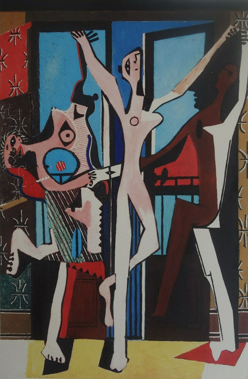 Fine Cubist Limited Edition Print   Nudes, Pablo Picasso, Hand Signed & Stamped photo furniture