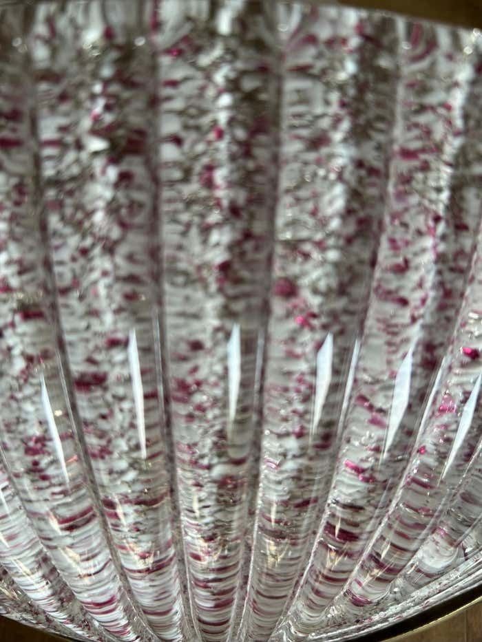 Pair Of Delicate Pink Murano Wall Sconces 1980's photo 2277.0