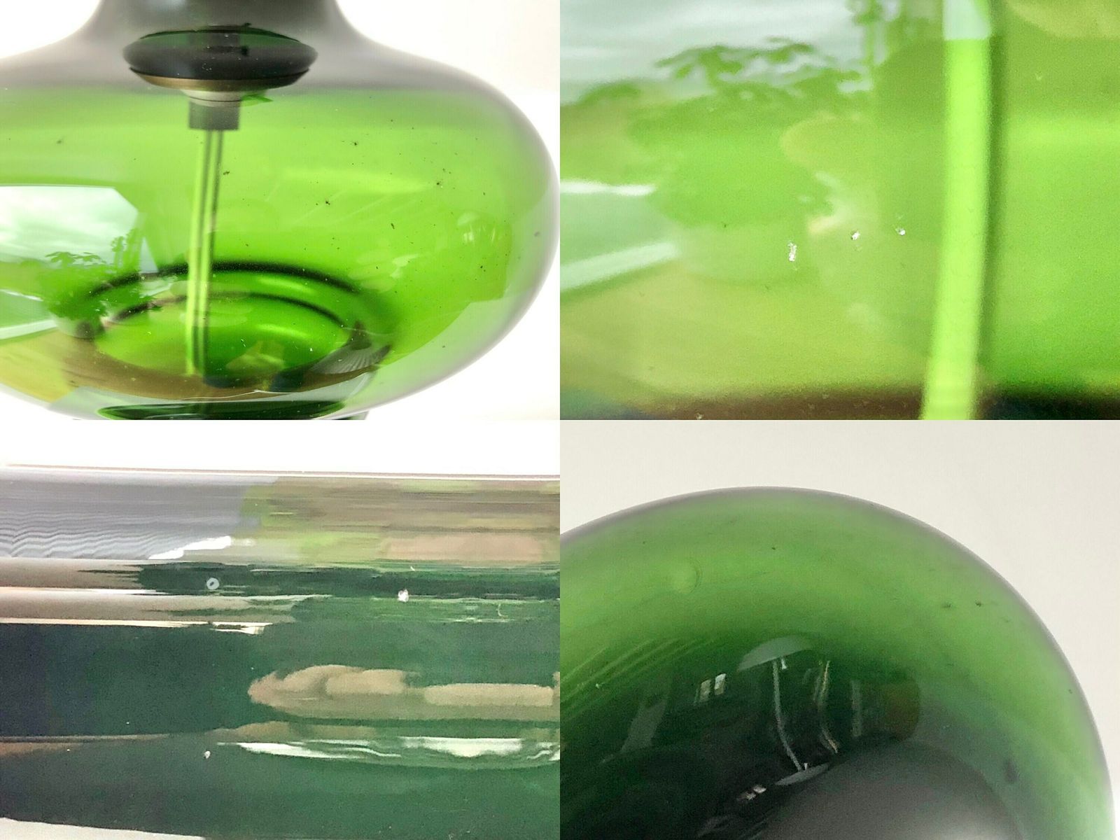 photo for sale Exclusive “Granny” Green Mid Century Modern Danish Vintage Art Glass Table Lamp   Design By Michael Bang For Holmegaard In 1975