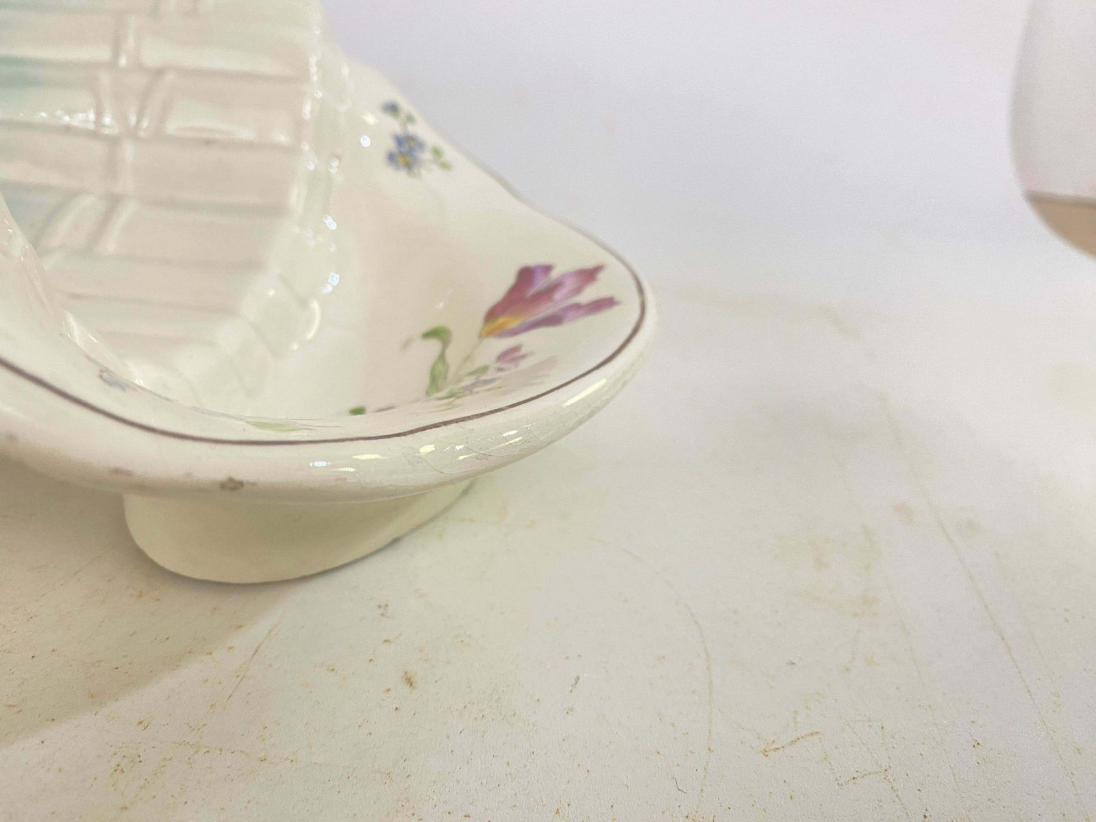 Majolica Asparagus Server Longchamps Circa 1930 photo 374.0