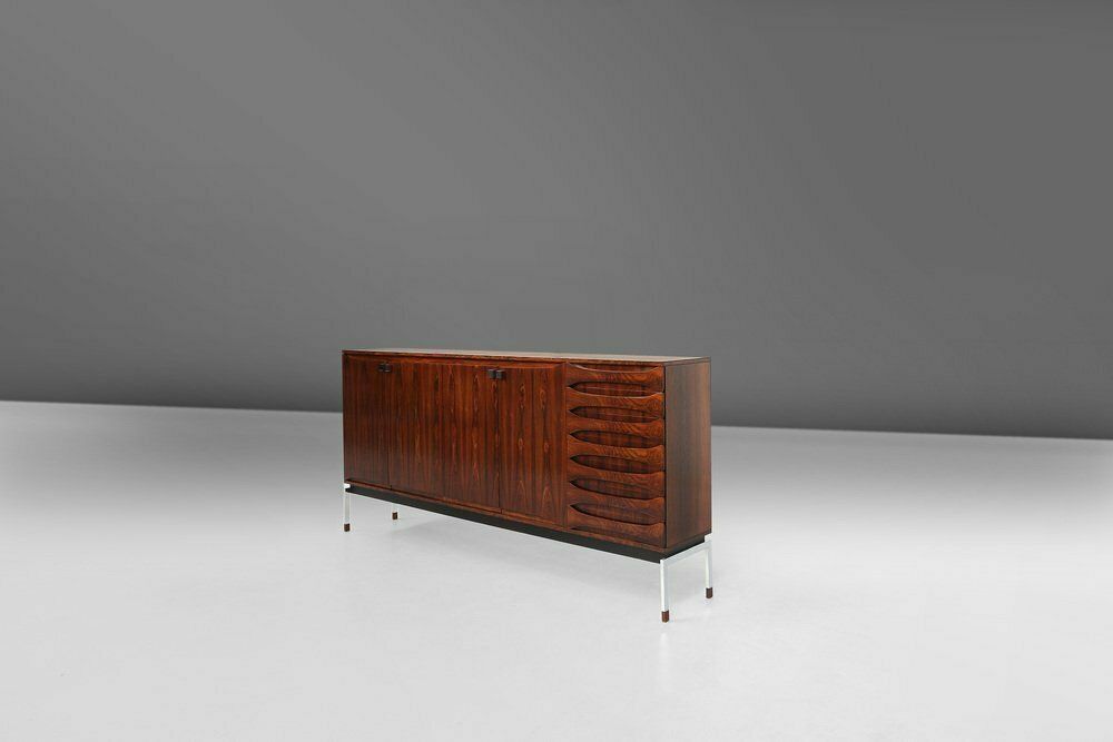 Belgian Mid Century Rosewood Highboard, 1960s photo furniture