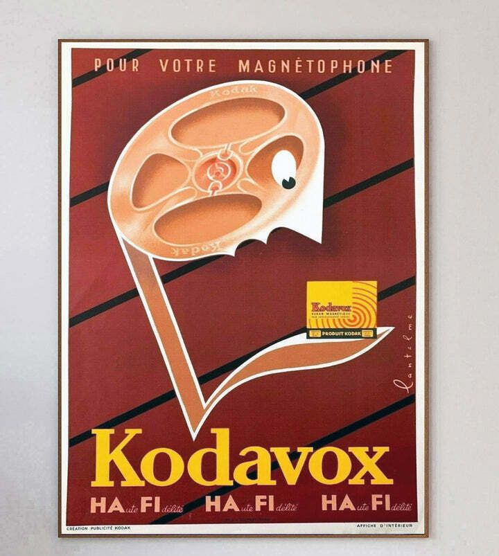 Kodak Kodavox Tape Original Vintage Poster photo 383.0