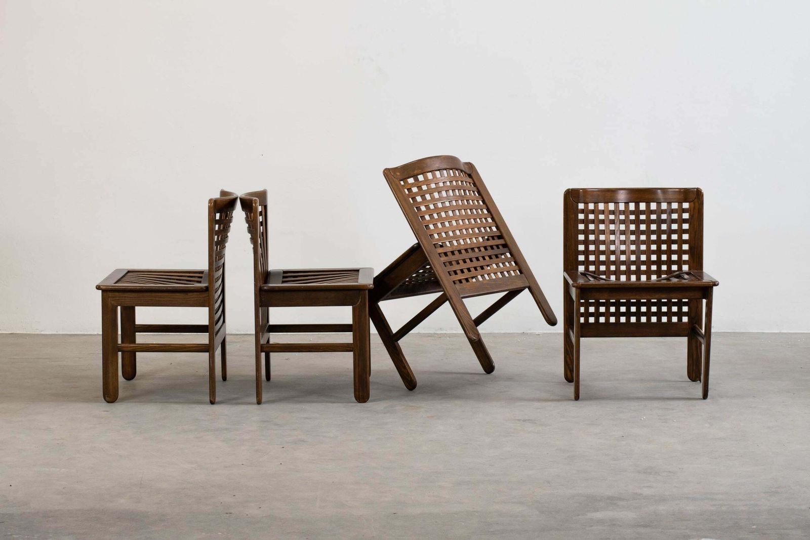Titina Ammannati & Giampiero Vitelli Six Transenna Chairs By Pozzi And Verga 197 photo Furniture