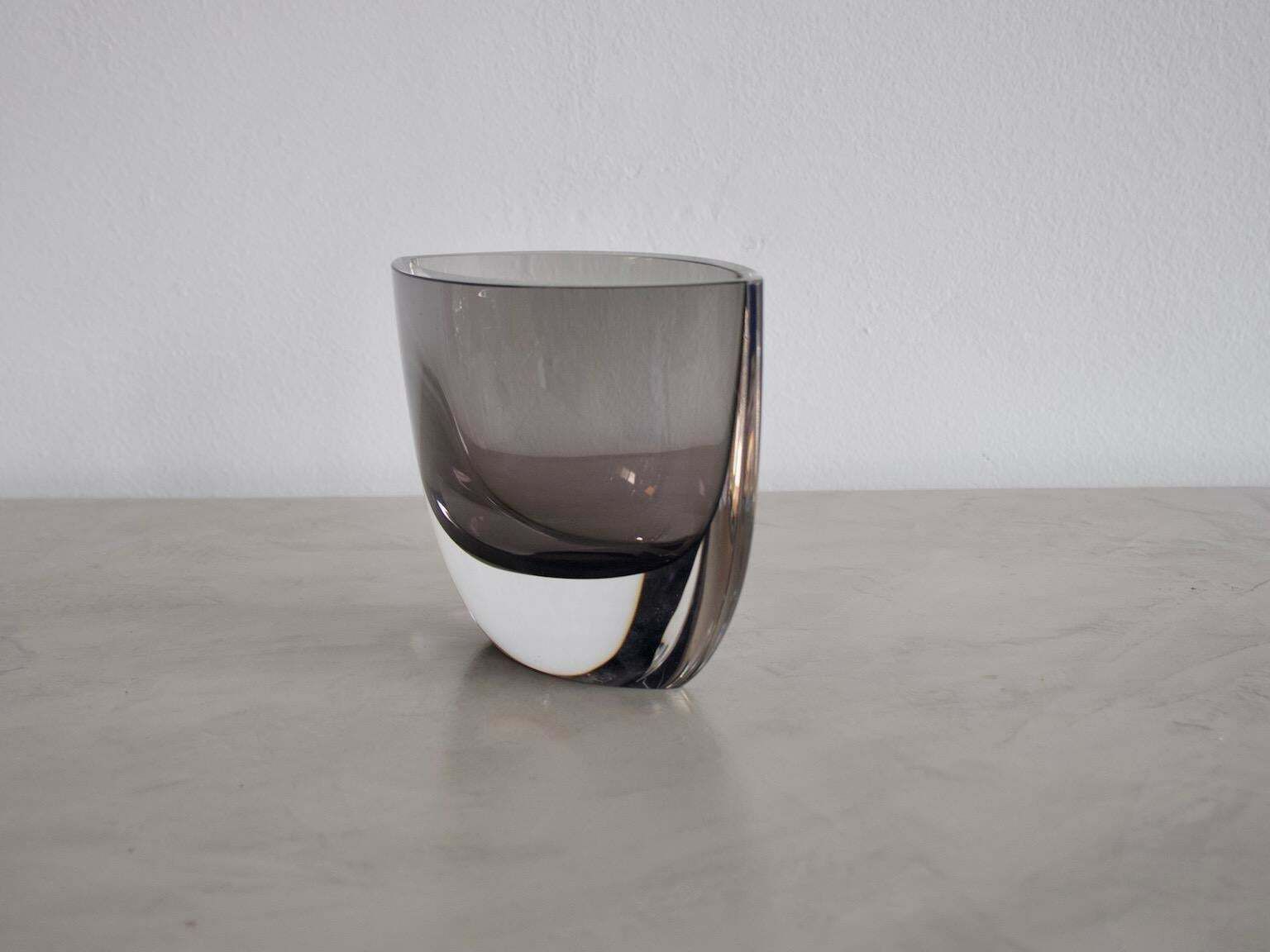Smoked Glass Vase By Christian Von Sydow For Kosta Boda photo Home Decor