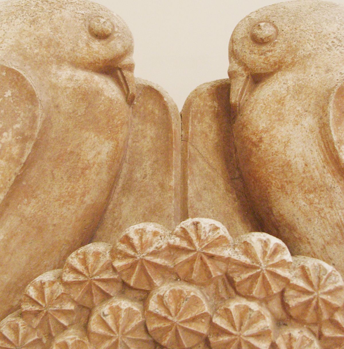Art Nouveau French Patinated Terracotta Dove On A Bespoke Stand photo Home Decor