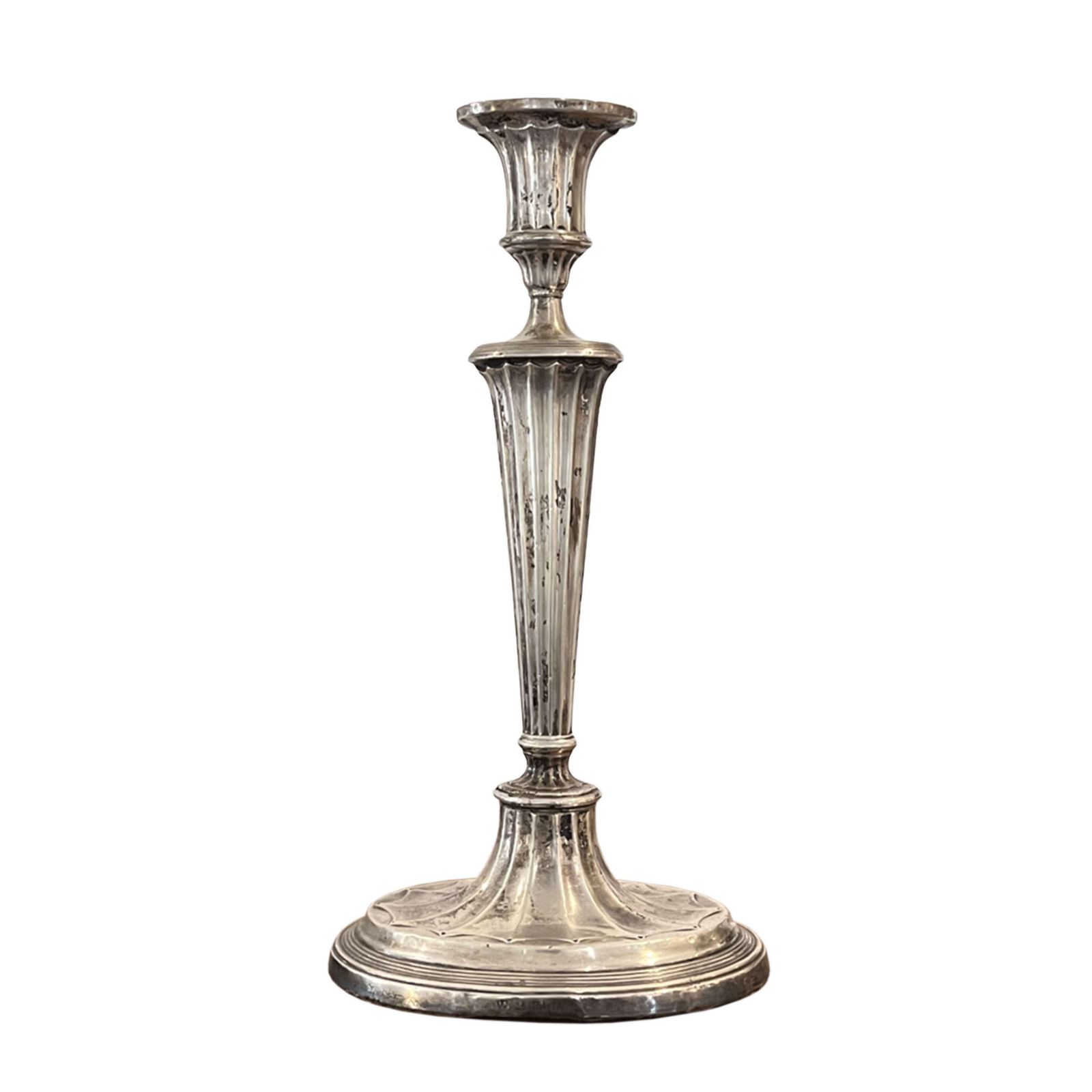 Pair Of English Silver Candlesticks, Hallmarked Birmingham 1901 photo 1590.0