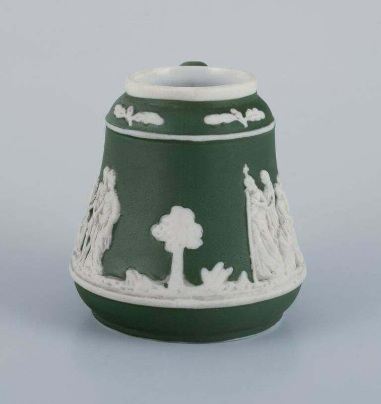 Adams, England, Miniature Vase And Miniature Mug In Biscuit Porcelain. photo Home Decor