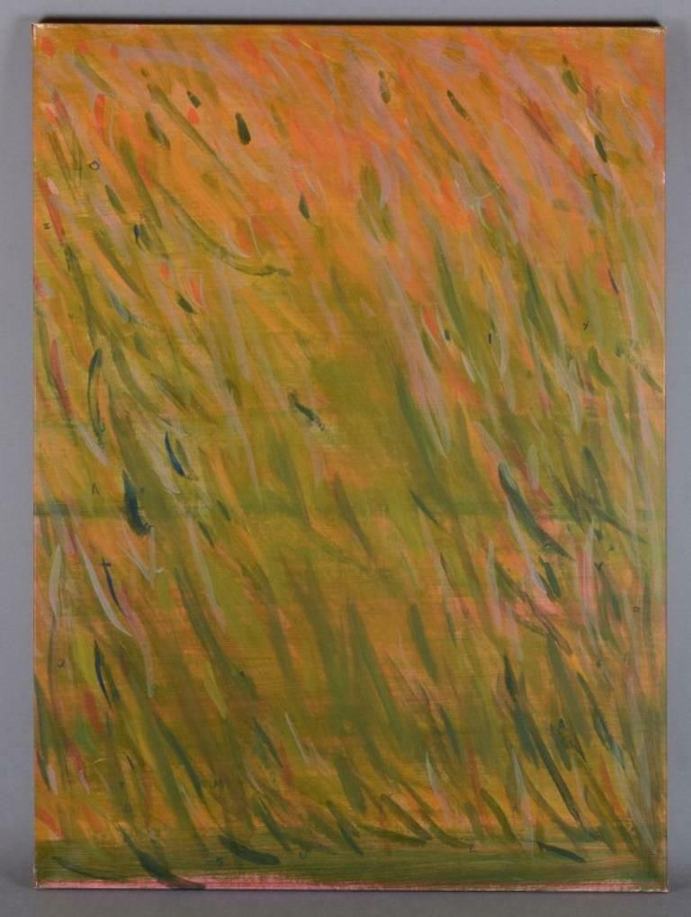 Monique Beucher, French Artist. Gouache On Canvas. Abstract Composition. 1988 photo furniture