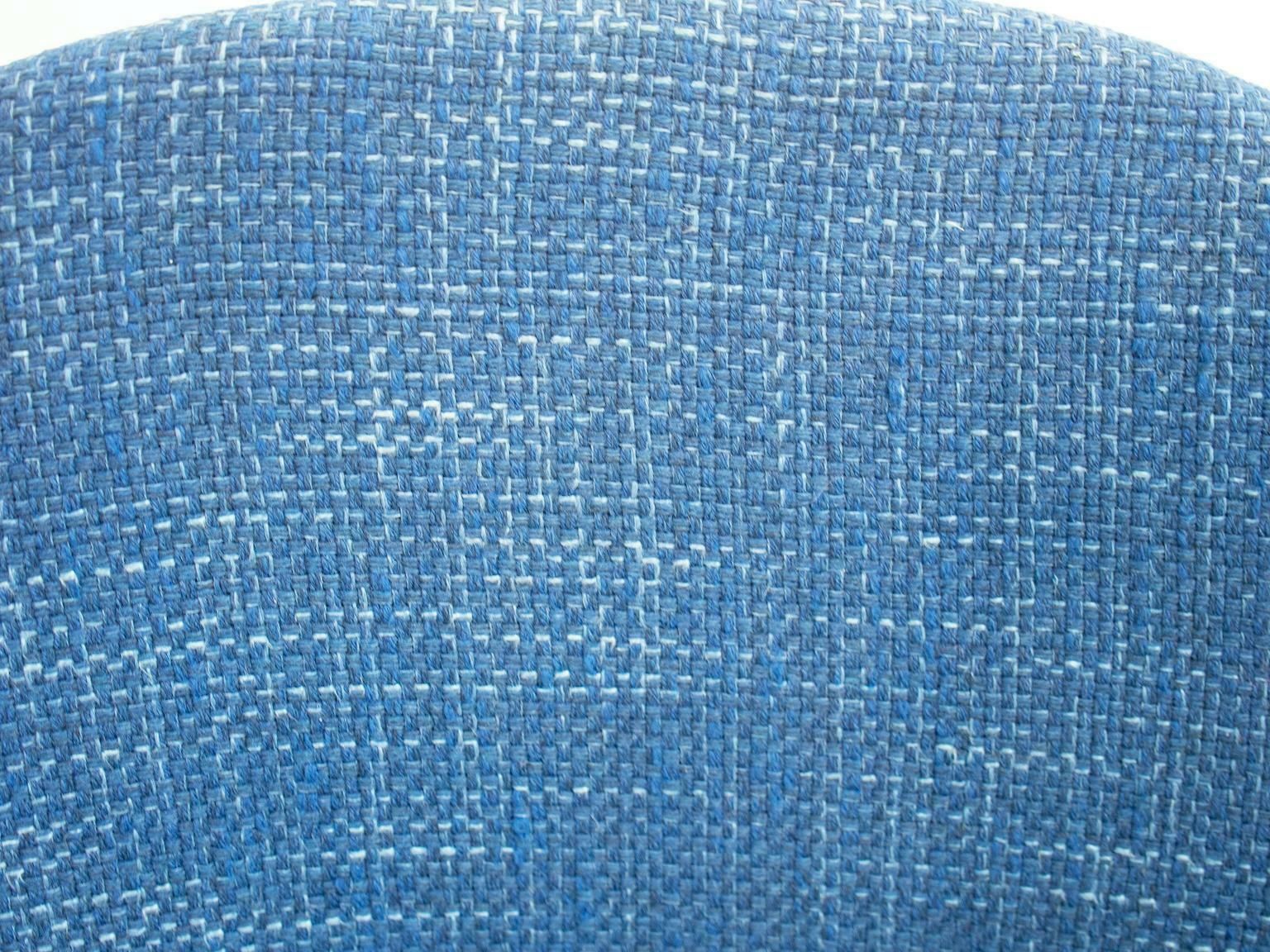 Pair Of Blue Hans Olsen Model 134 Oak Chairs photo vintage