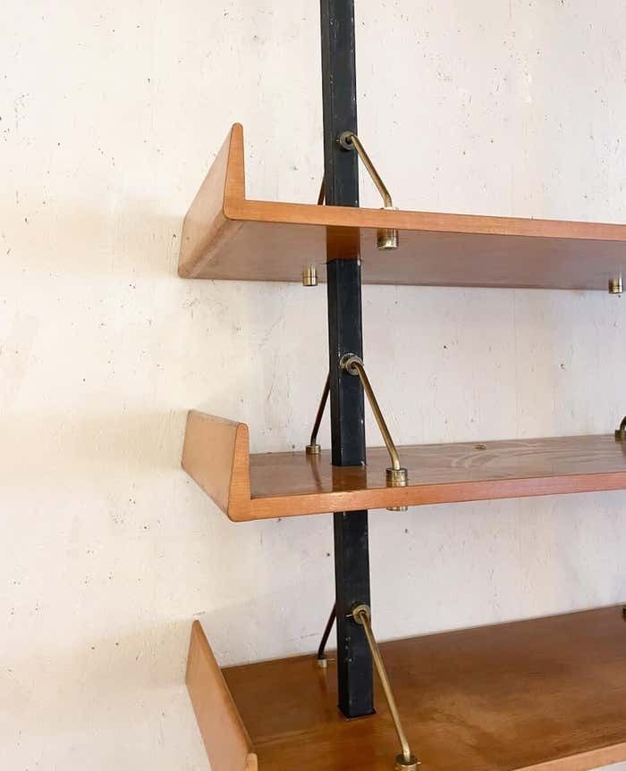 Mid Century Modern Bookshelf By Angelo Mangiarotti And Bruno Morassutti, Italy photo vinterior