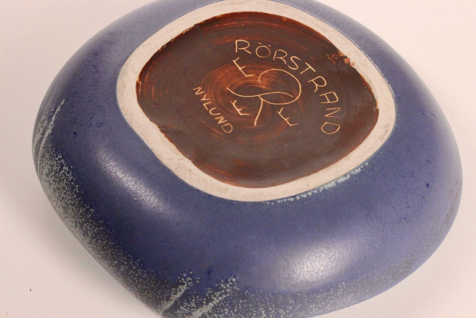 A Large Blue Ashtray By Rörstrand, Sweden, 1950s. Designed By Gunnar Nylund photo vinterior