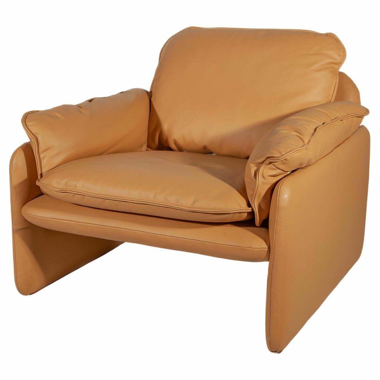 Set Of 2 Ds 61 Armchairs Camel Leather Designed By De Sede, 1970s