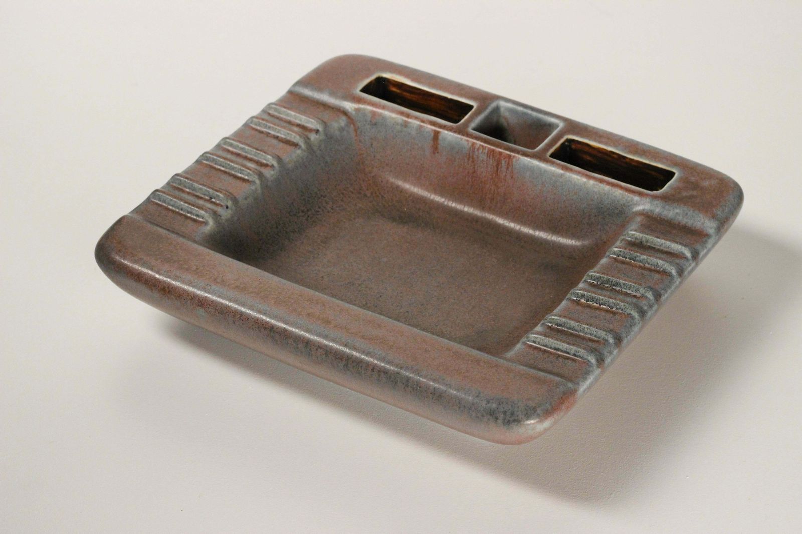 Scandinavian Modern Large Ceramic Ashtray By Gunnar Nylund For Rörstrand 1950’s photo vintage
