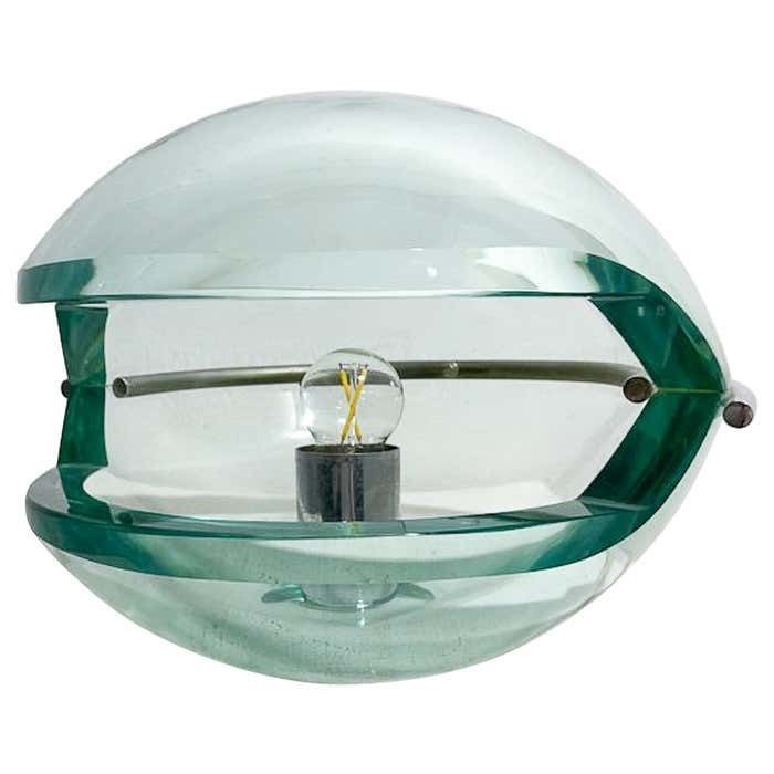 Mid Century Modern Table Lamp, Italy, 1970s   In The Style Of Fontana Arte