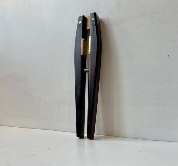 Danish Modern Nutcracker In Rosewood And Brass By Poul Knudsen, 1960s photo furniture