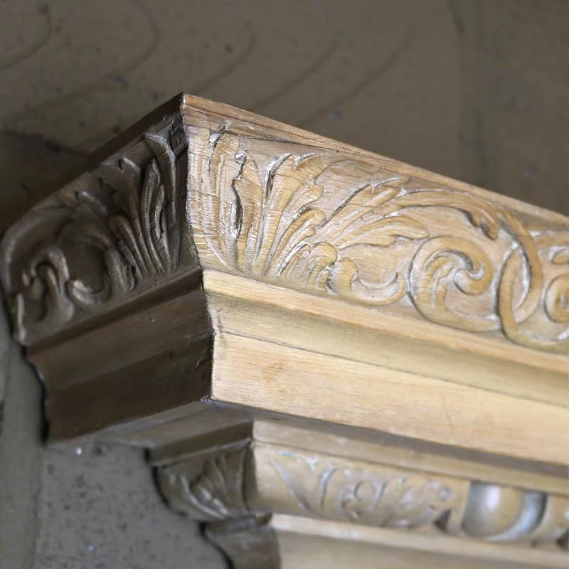 Antique Georgian Carved Pine Fireplace Surround photo 5400.0