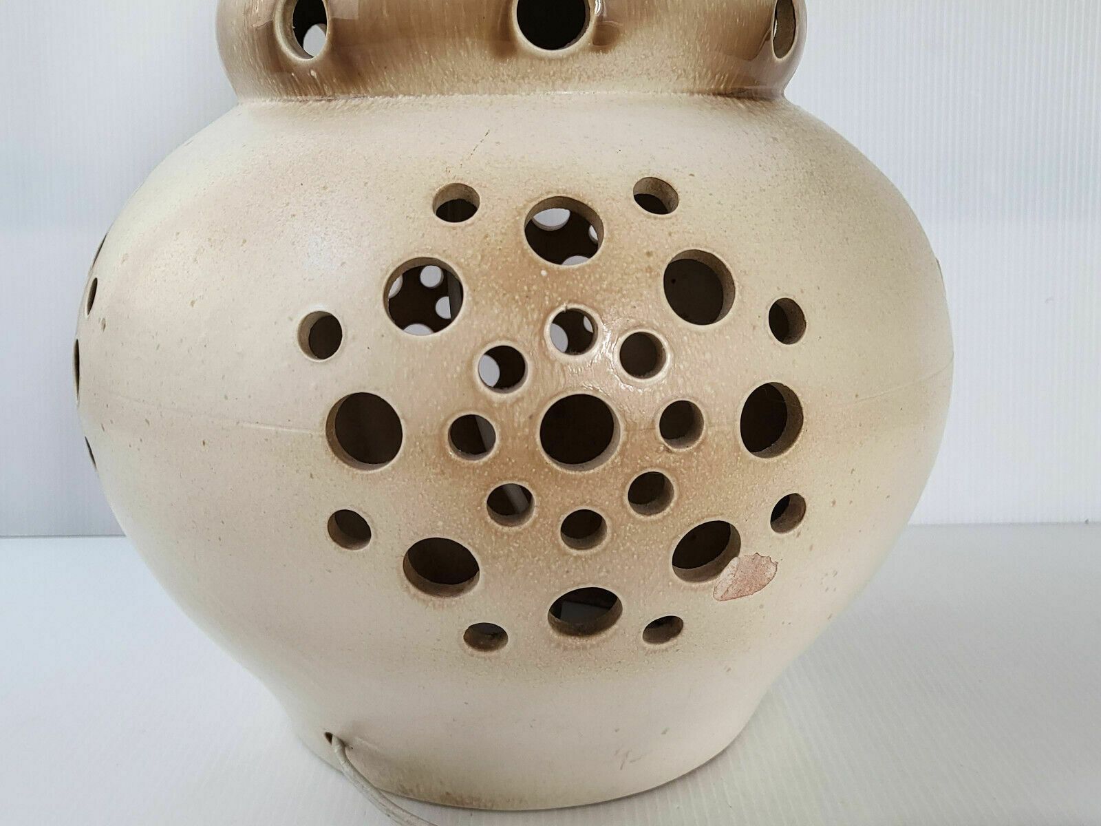 Vintage Table Lamp 1970 Ceramic Dlg Georges Pelletier Accolay 70s 1970s photo vinterior