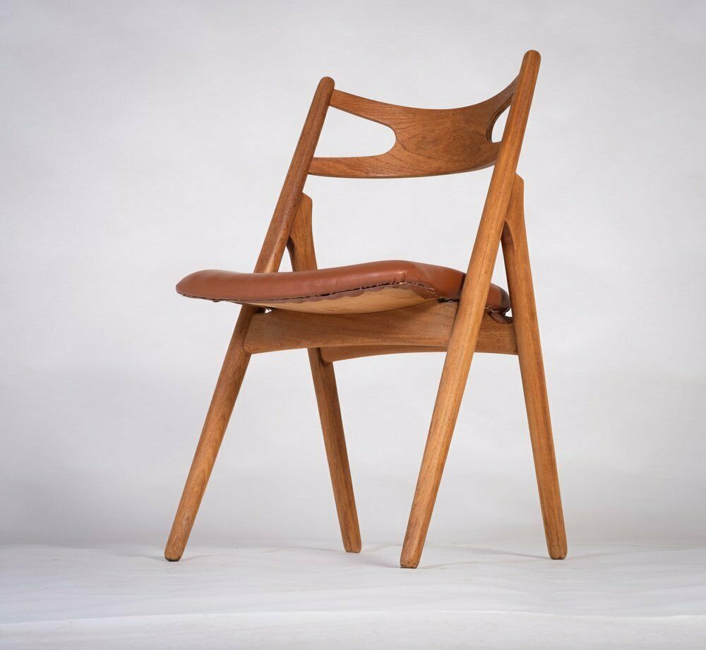 Sawbuck Dining Chair In Teak By Hans J. Wegner photo furniture