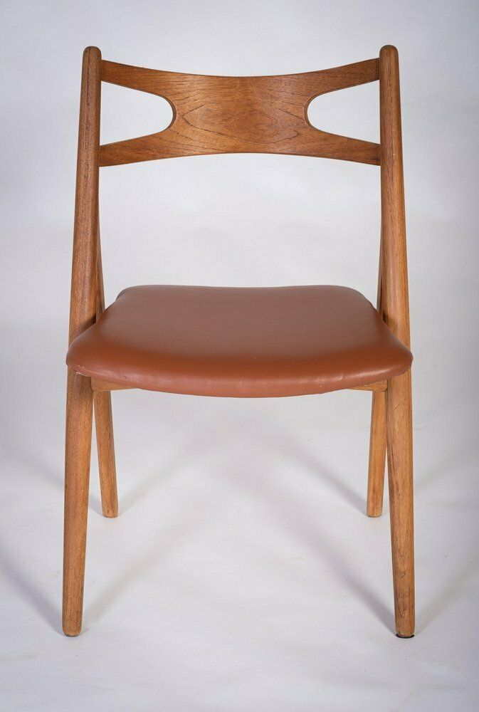 Sawbuck Dining Chair In Teak By Hans J. Wegner photo for sale
