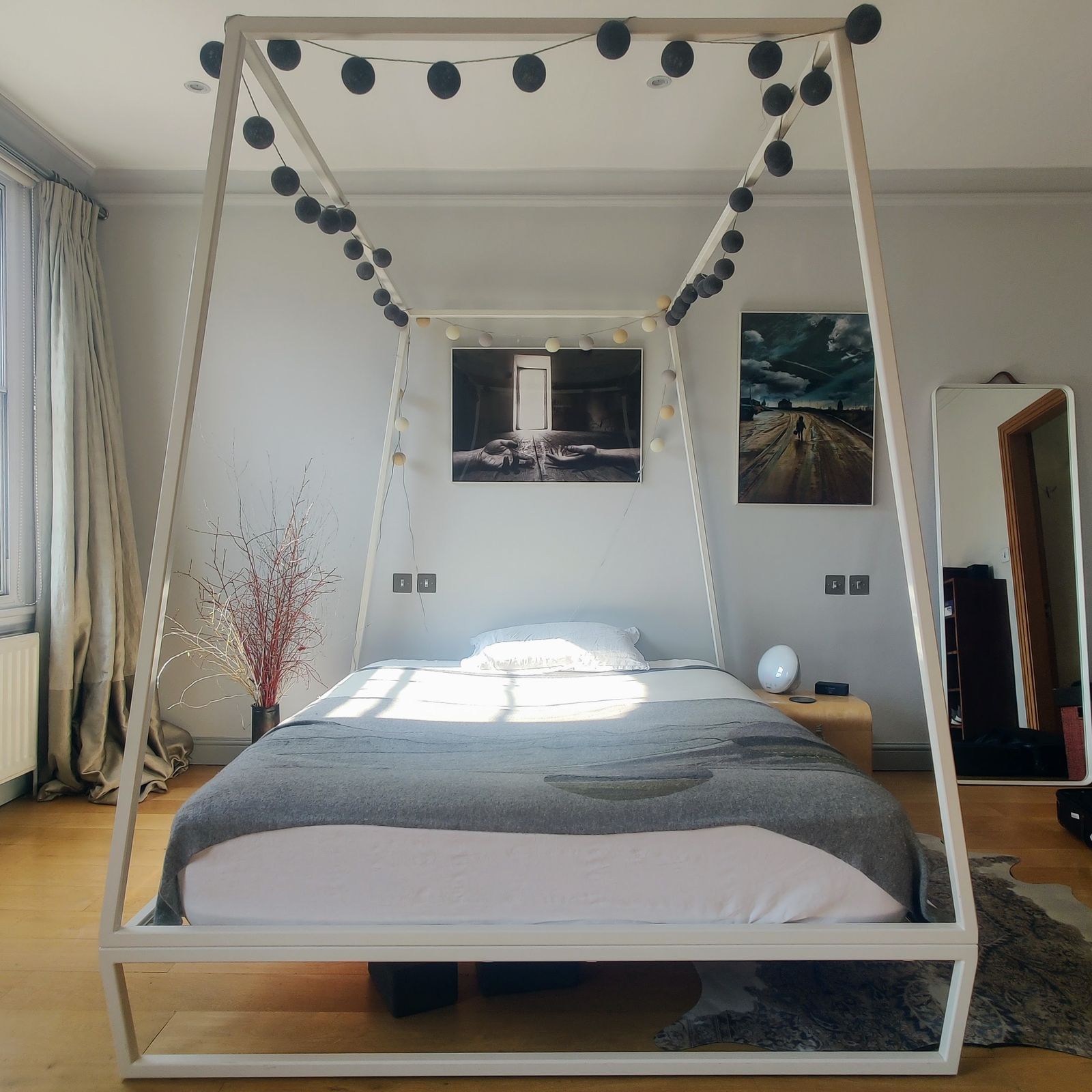 Xam White Metal Bed By Studio Controdesign 160x200 European King photo furniture