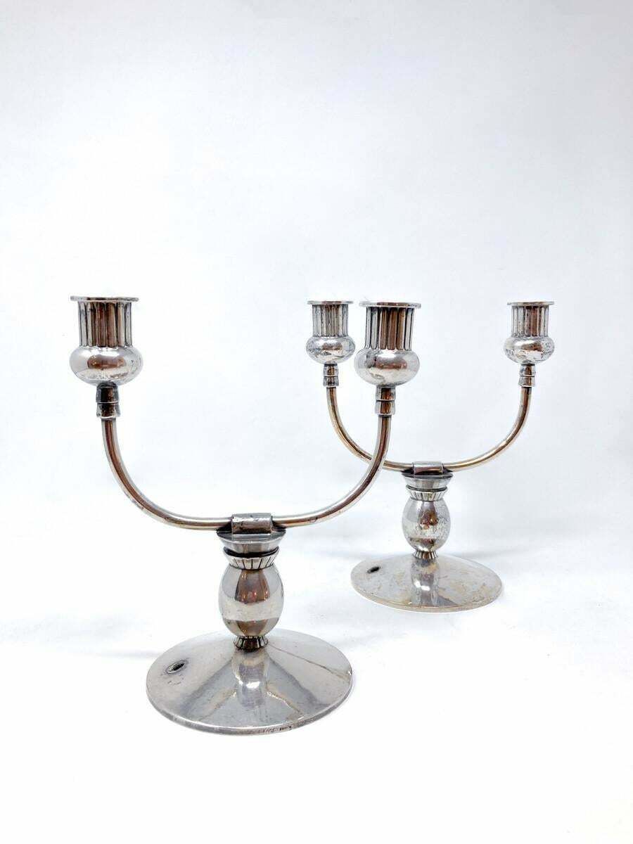 Mid Century Modern Pair Of Christofle Chandelier, 1930s photo furniture