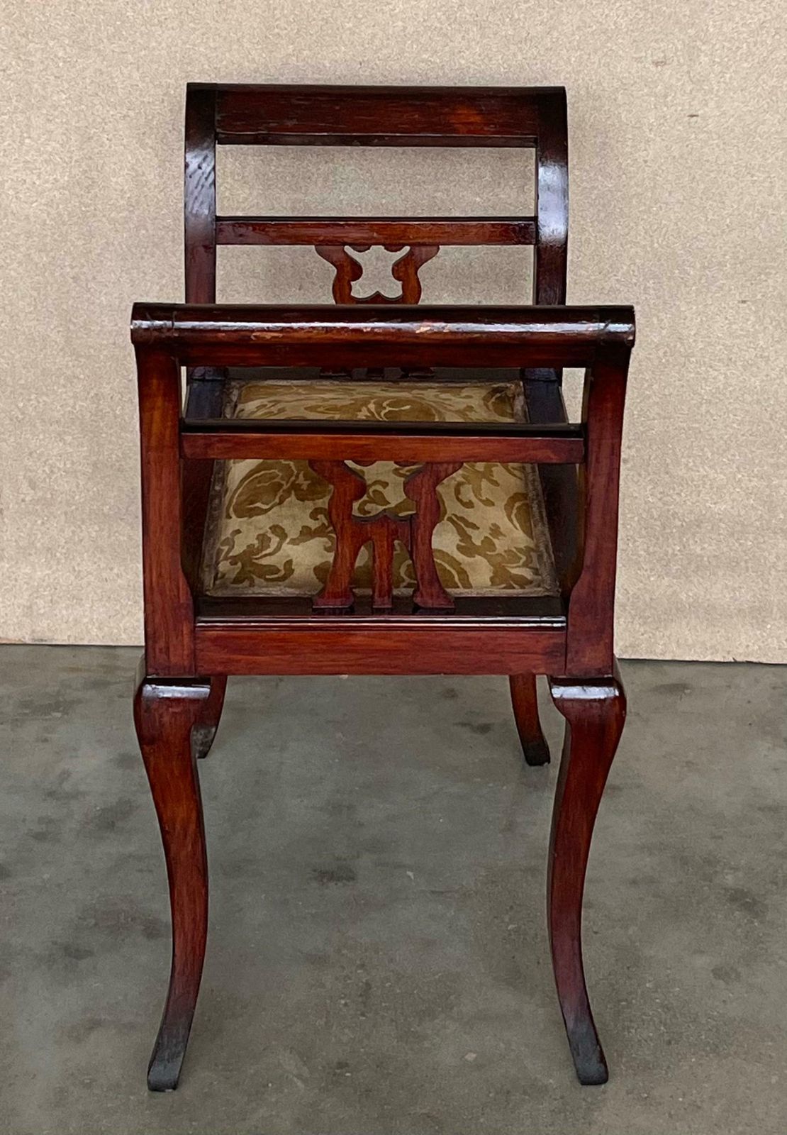 photo furniture Set Of 19th Century Carved Mahogany Chippendale Window Seats / Benches