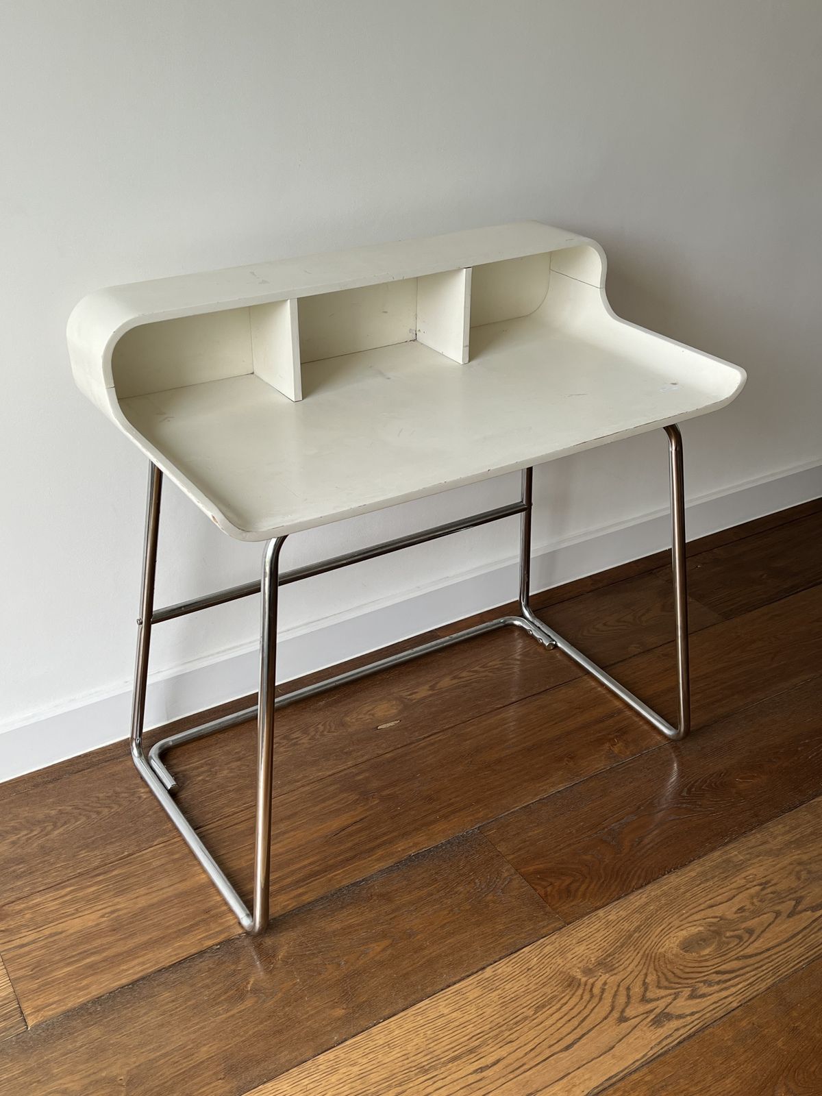 Vintage 1970’s Space Age Tubular Frame Desk With Matching Chair photo 550.0