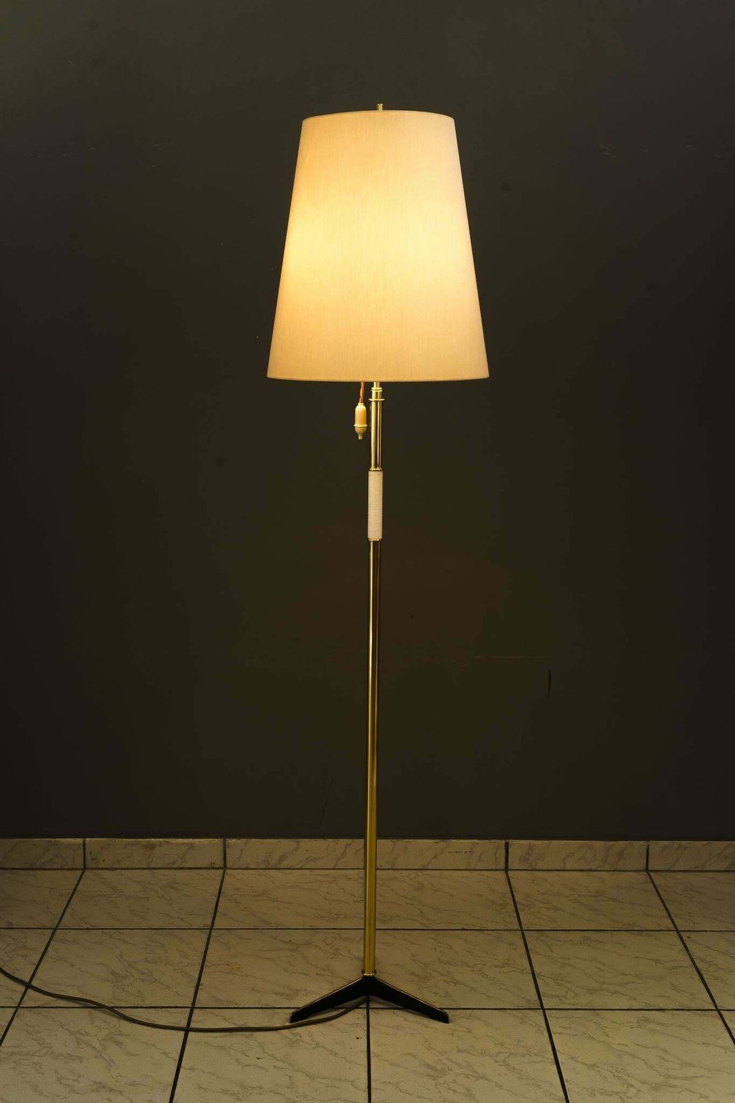 Kalmar Floor Lamp With Fabric Shade Vienna Around 1950s photo buy