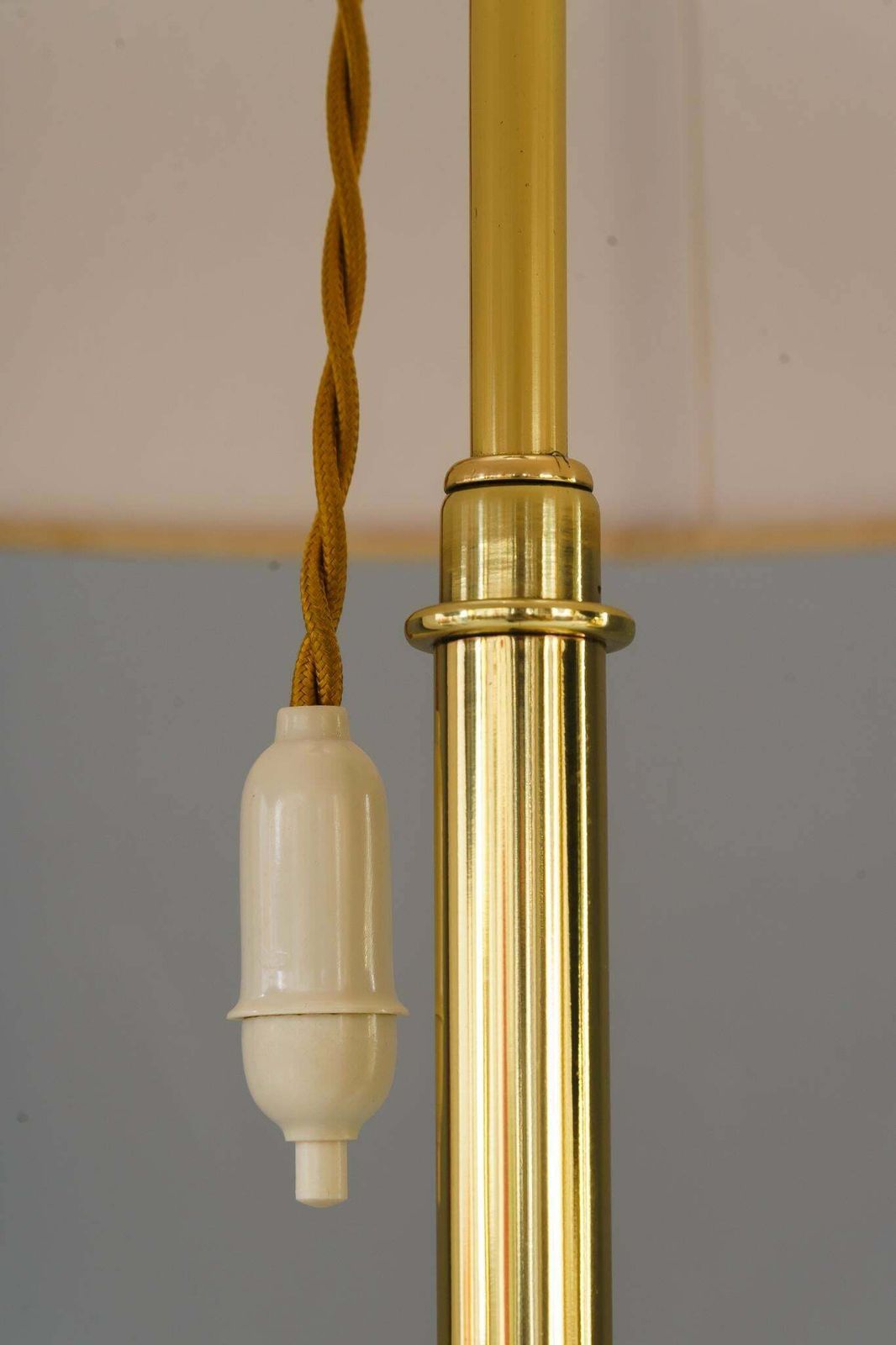 Lighting Kalmar Floor Lamp With Fabric Shade Vienna Around 1950s photo
