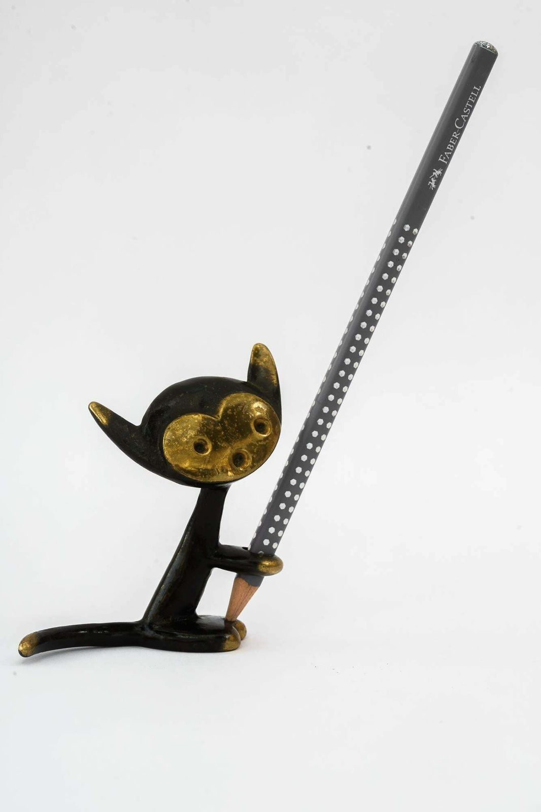Pen Holder By Walter Bosse Shows A Cat Around 1950s photo for sale