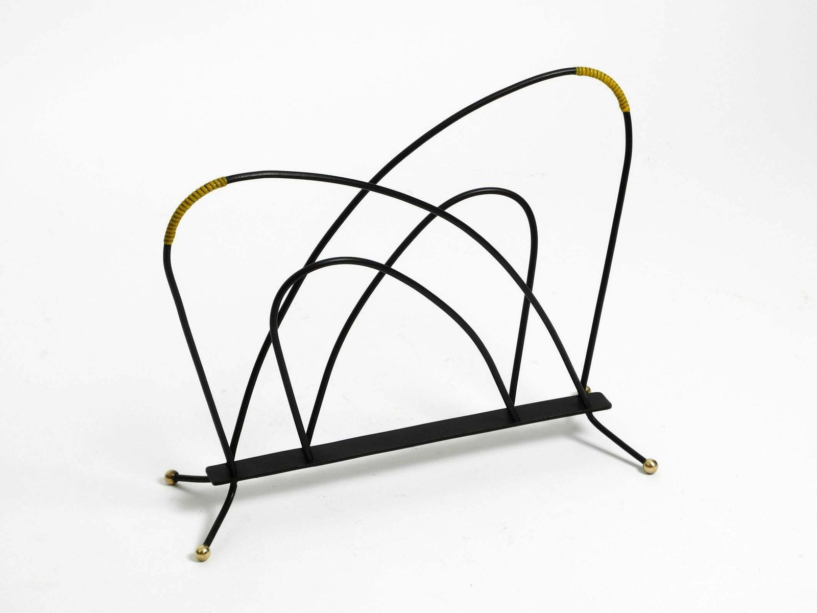 Extraordinary Mid Century Modern Newspaper And Magazine Stand Made Of Iron photo Home Decor