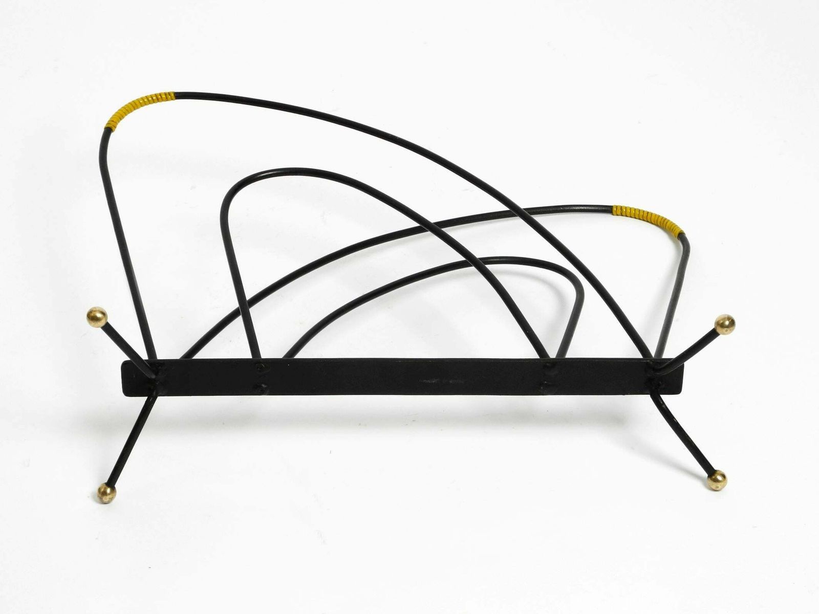 photo for sale Extraordinary Mid Century Modern Newspaper And Magazine Stand Made Of Iron