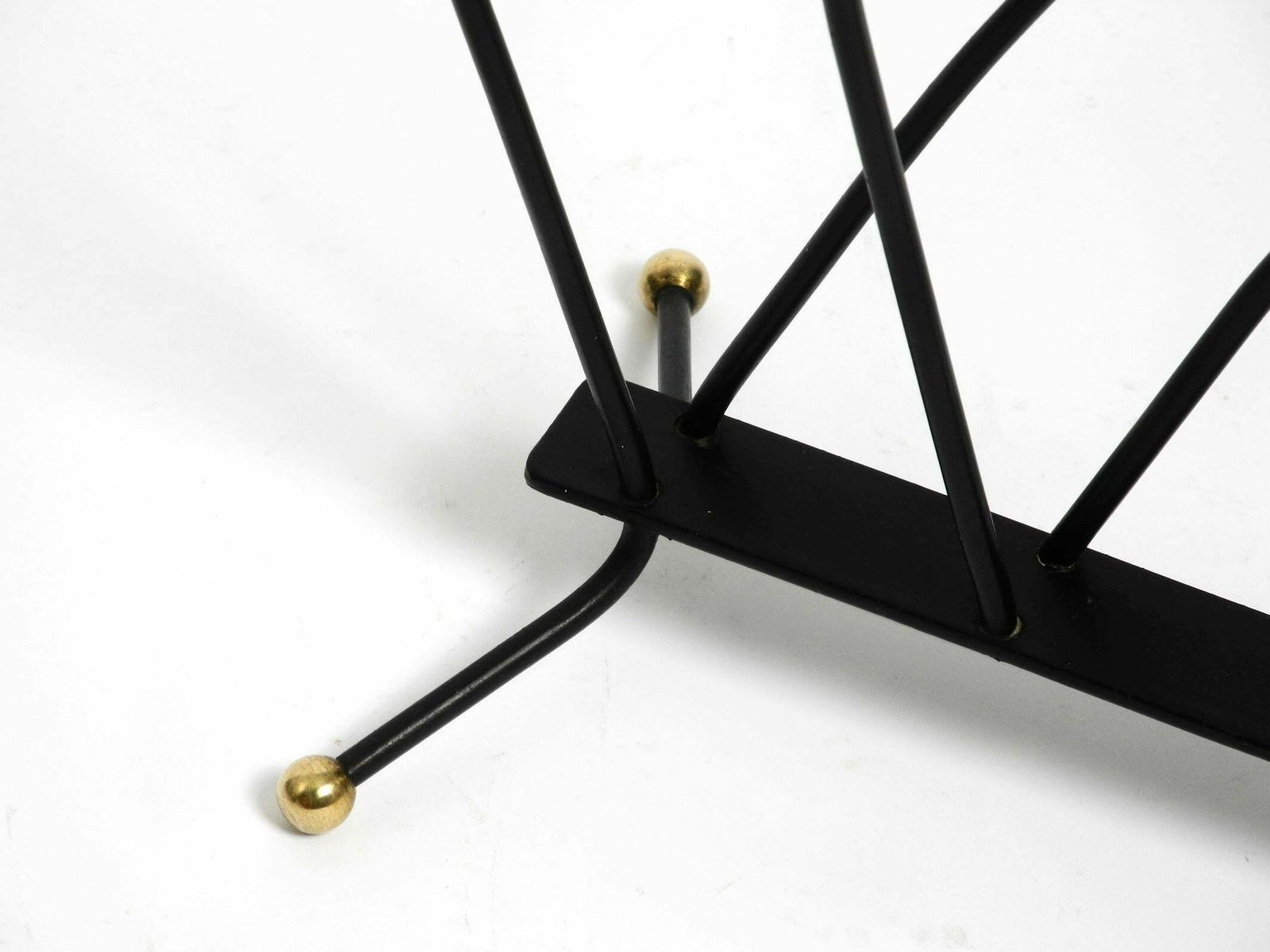 Home Decor Extraordinary Mid Century Modern Newspaper And Magazine Stand Made Of Iron photo