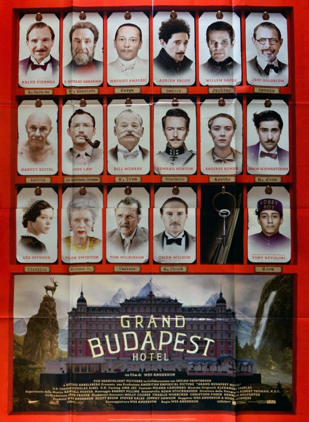 The Grand Budapest Hotel (Italian)  Original Vintage Poster