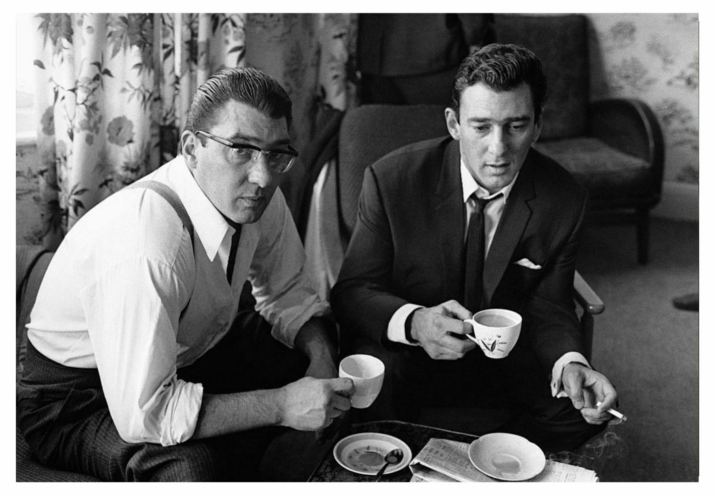 The Krays At Home Framed In Brown photo furniture
