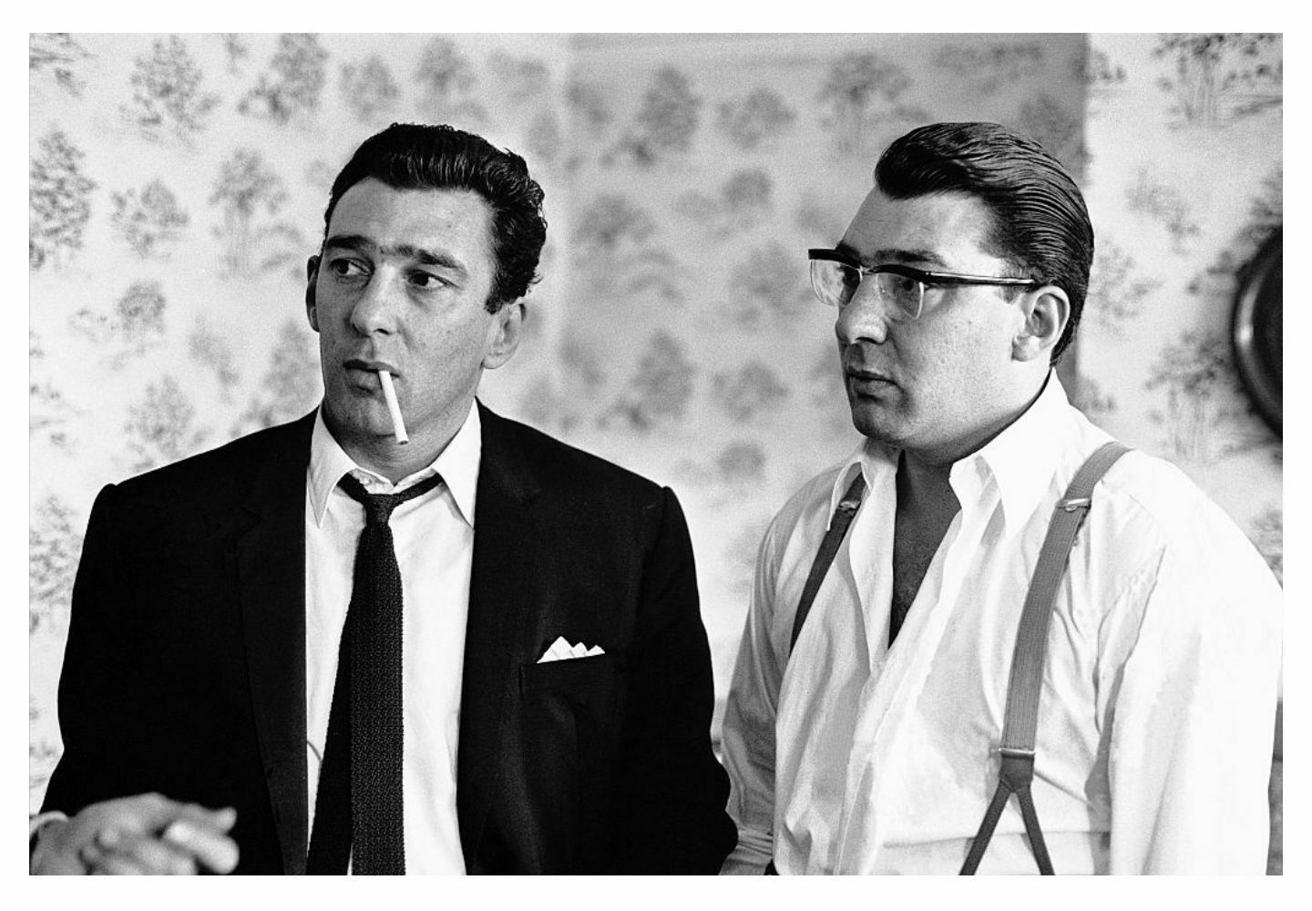 Reggie And Ronnie Kray Framed In White photo furniture