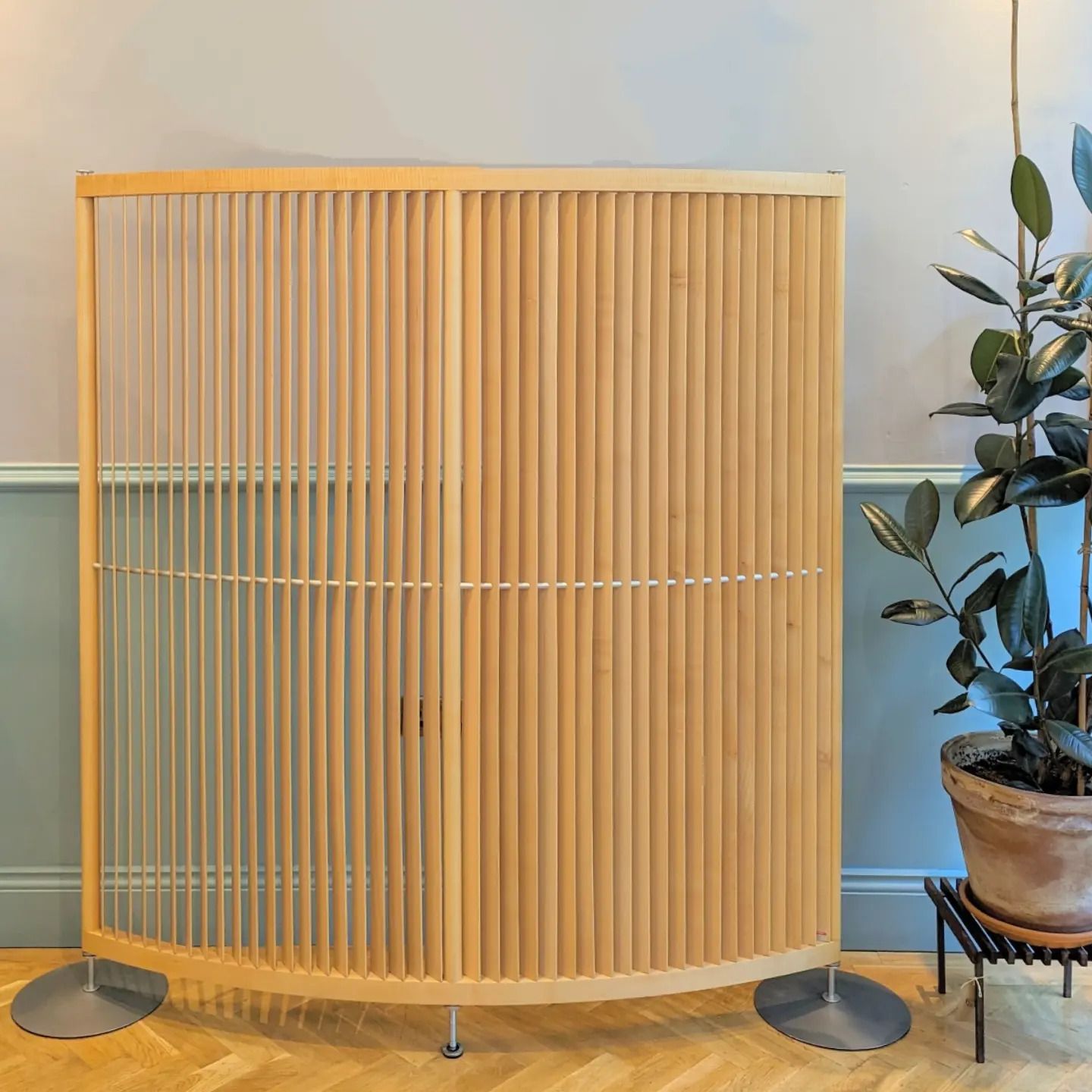 Fritz Hansen Slatted Beech Room Divider Designed By Niels Gammelgaard And Lars Mathiesen photo vinterior