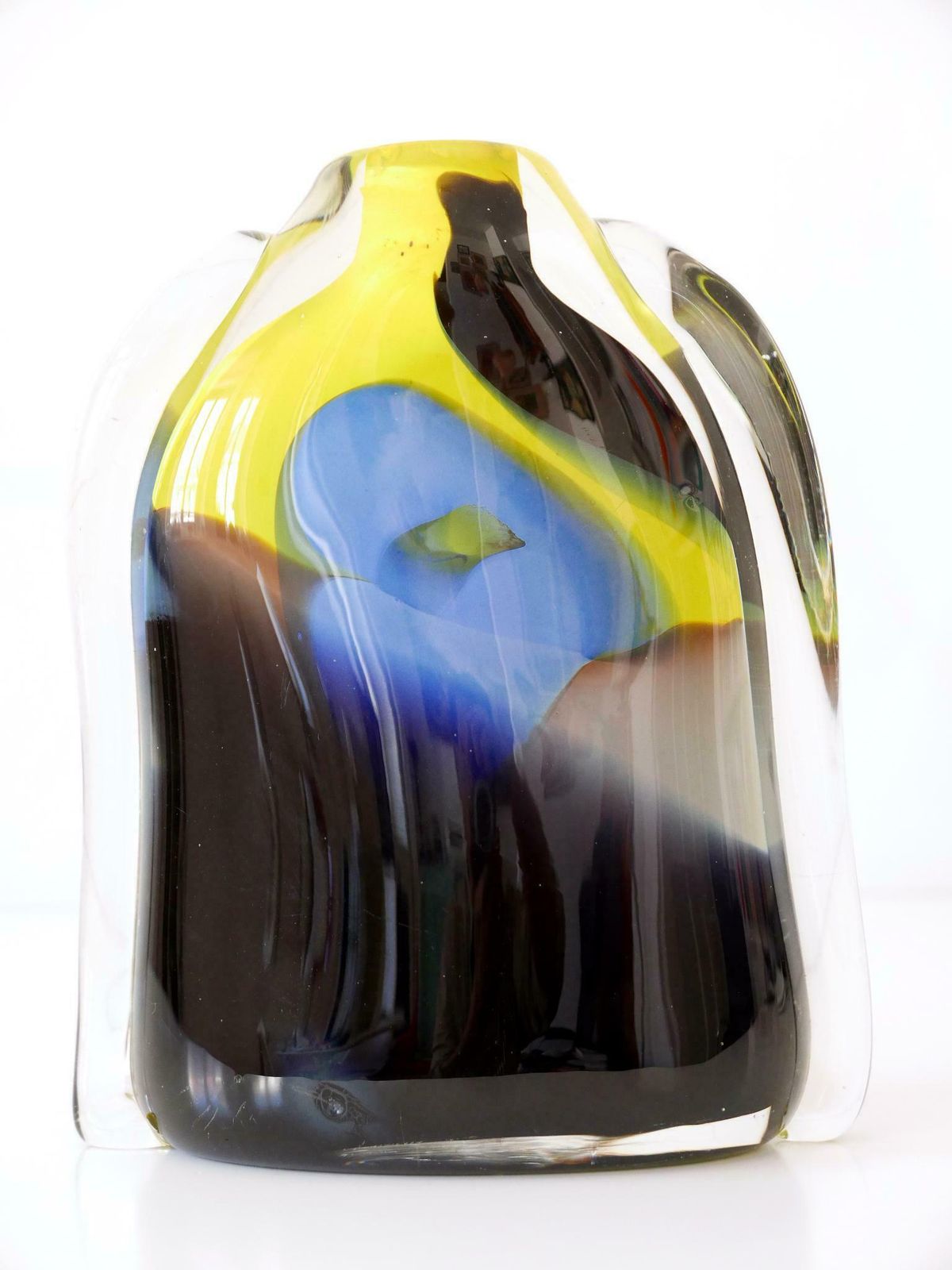 photo buy Tall And Decorative Murano Glass Vase Italy 1990s
