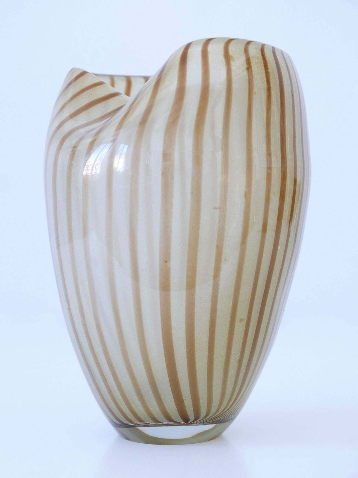 Decorative Mid Century Modern Murano Glass Vase Italy 1960s photo for sale