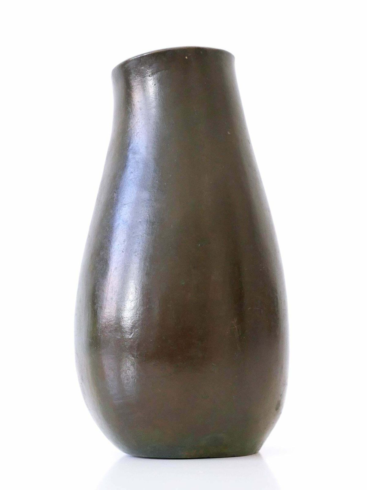 photo furniture Rare And Elegant Mid Century Modern Bronze Vase Germany 1960s Signed: Rnr