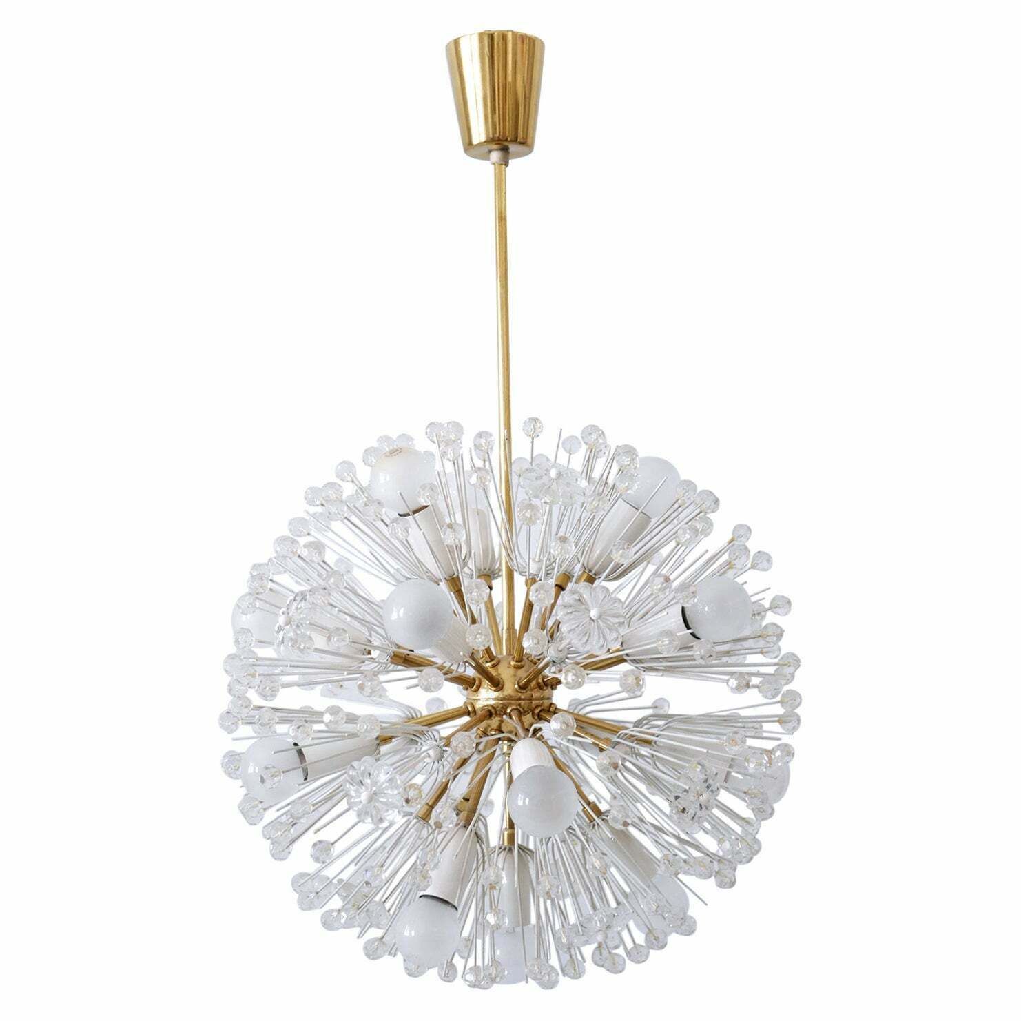 Amazing 17 Lights Chandelier Dandelion By Emil Stejnar For Rupert Nikoll 1950s