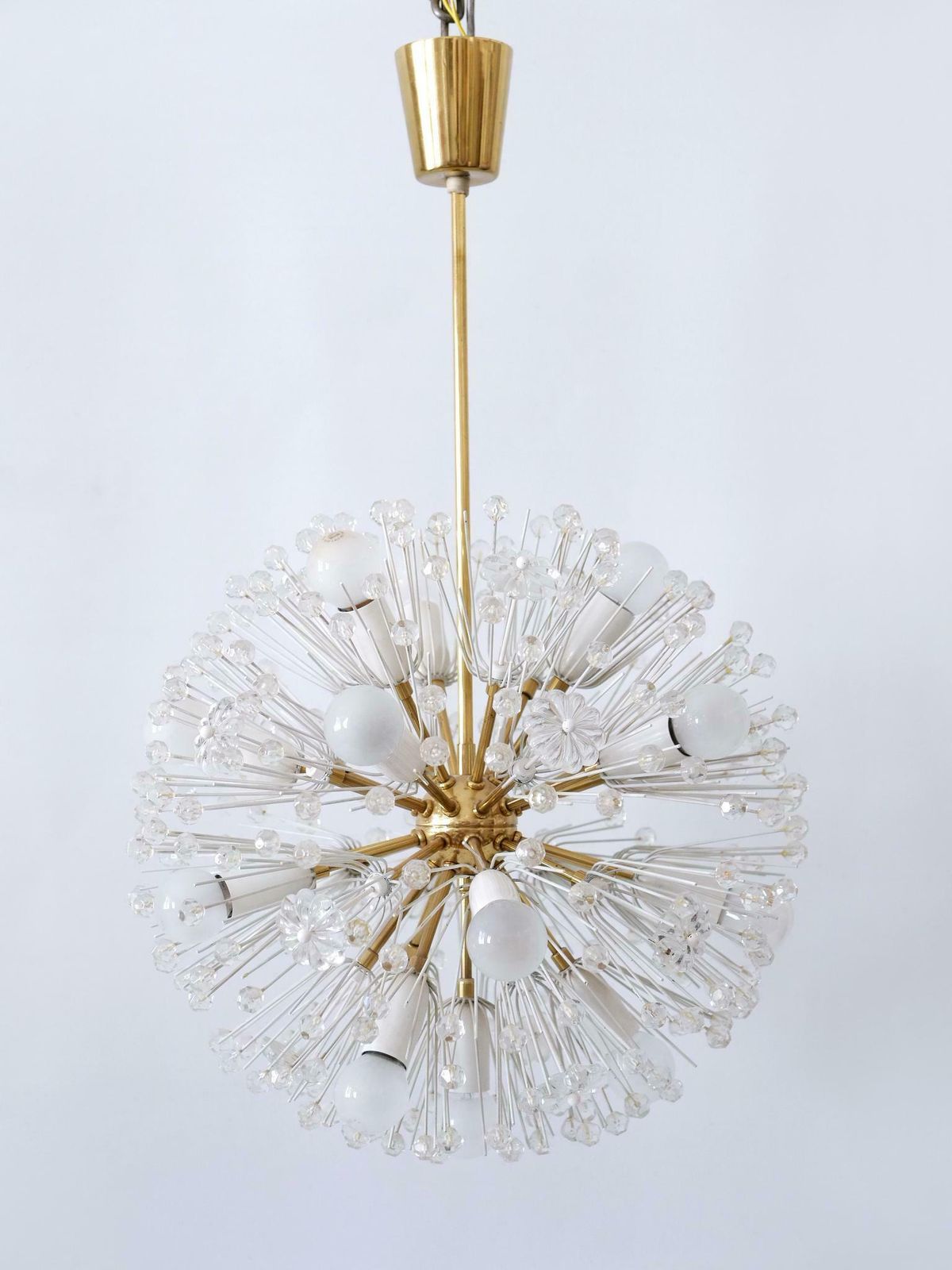 Amazing 17 Lights Chandelier Dandelion By Emil Stejnar For Rupert Nikoll 1950s photo 3376.0