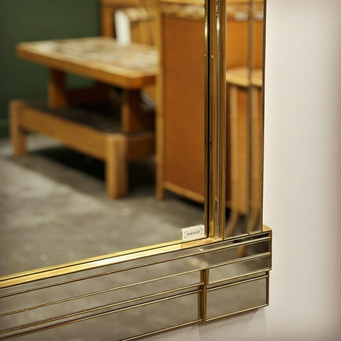 Large Vintage Hollywood Regency Mirror By Deknudt, 1980s Belgium. photo buy