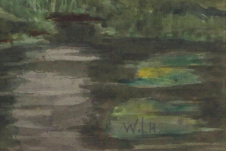 Watercolour By W J Harvey. East Anglian Scene photo for sale