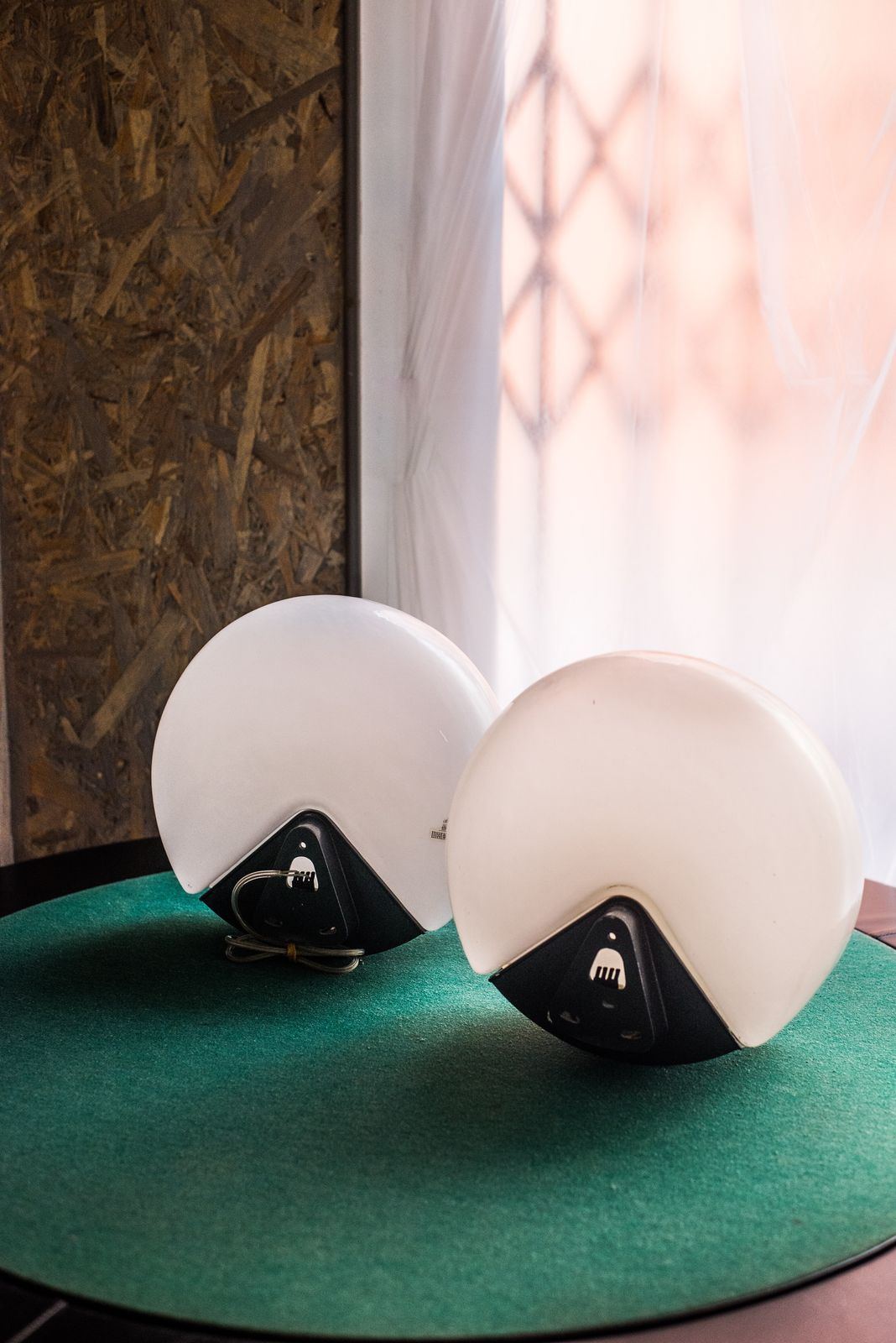 Set Of 2 Murano Glass Wall Lights By Roberto Pamio For Leucos, Italy, 1970s photo for sale