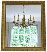 Antique C1900 Large Quality Gilt Overmantle Wall Mirror photo furniture